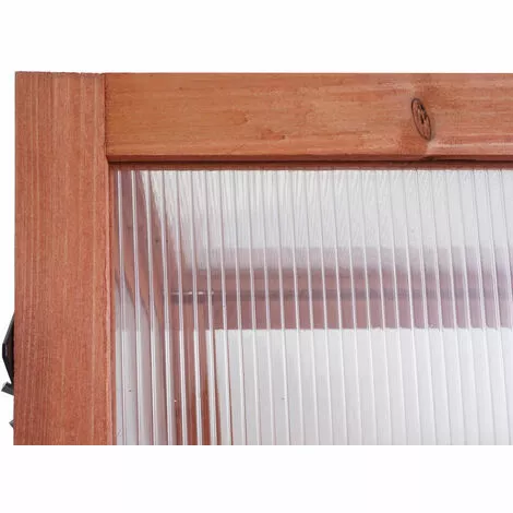 DéCOSHOP26 Mini Serre Réglable En Continu 108x57x54cm Marron - Marron 4 DéCOSHOP26 Mini Serre Réglable En Continu 108x57x54cm Marron - Marron – Image 4