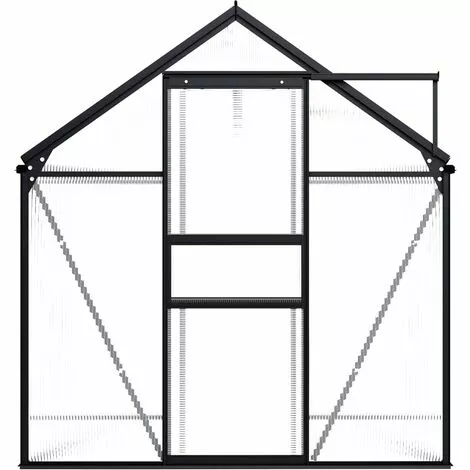 Topdeal Serre Anthracite Aluminium 3,61 M² FF48209_FR 4 Topdeal Serre Anthracite Aluminium 3,61 M² FF48209_FR – Image 4