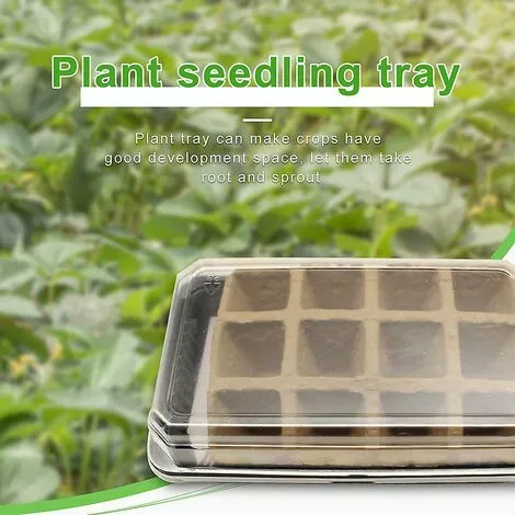 PREMIER 4pcs Plateau De Démarrage De Semences Biodégradable Jardin Plateau De Semis Plante Culture Pépinière Boîte De Germination De Pépinière 3 PREMIER 4pcs Plateau De Démarrage De Semences Biodégradable Jardin Plateau De Semis Plante Culture Pépinière Boîte De Germination De Pépinière – Image 3