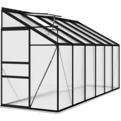 FIMEI Serre Anthracite Aluminium 7,77 M³ -Serre de jardin Boutique 60967795 3