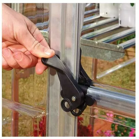 CANOPIA Serre De Jardin En Polycarbonate Hybrid 5,66 M², Couleur Argent, Ancrage Au Sol Oui - Argent 3 CANOPIA Serre De Jardin En Polycarbonate Hybrid 5,66 M², Couleur Argent, Ancrage Au Sol Oui - Argent – Image 3