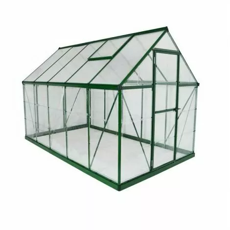 CANOPIA Serre De Jardin En Polycarbonate Hybrid 5,66 M², Couleur Argent, Ancrage Au Sol Oui - Argent 5 CANOPIA Serre De Jardin En Polycarbonate Hybrid 5,66 M², Couleur Argent, Ancrage Au Sol Oui - Argent – Image 5