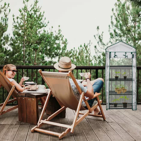 Relaxdays Serre De Balcon, Métal & Bâche En PE, Avec Portes Et Filet, H X L X P : 159 X 70 X 49 cm, Vert/blanc 3 Relaxdays Serre De Balcon, Métal & Bâche En PE, Avec Portes Et Filet, H X L X P : 159 X 70 X 49 cm, Vert/blanc – Image 3