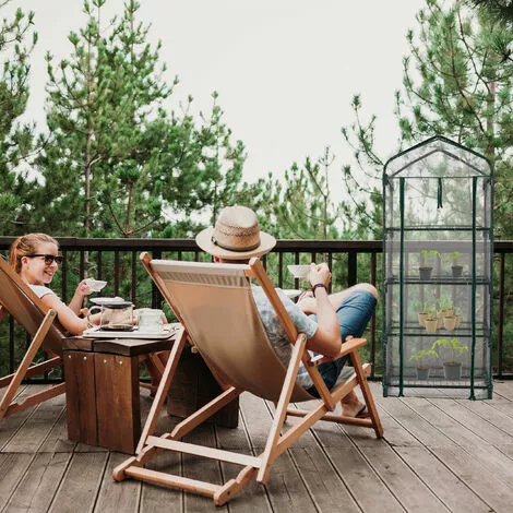 Relaxdays Serre De Balcon, Métal Et PVC, Taille Compacte, Avec Bâche, H X L X P : 159 X 69 X 49 cm, Verte/transparente 3 Relaxdays Serre De Balcon, Métal Et PVC, Taille Compacte, Avec Bâche, H X L X P : 159 X 69 X 49 cm, Verte/transparente – Image 3