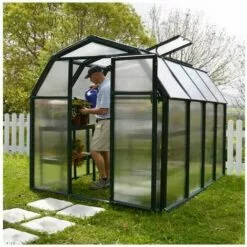CANOPIA Serre De Jardin En Polycarbonate Rion Eco Grow 5,36 M², Ancrage Au Sol Non