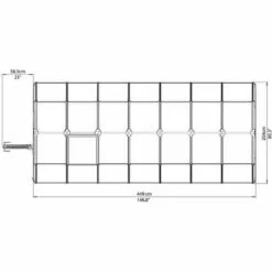 CANOPIA Serre De Jardin En Polycarbonate Rion Eco Grow 9,16 M², Ancrage Au Sol Oui -Serre de jardin Boutique 6261271 3