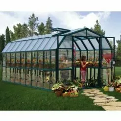 CANOPIA Serre De Jardin En Polycarbonate Rion Grand Gardener 16,50 M², Ancrage Au Sol Non