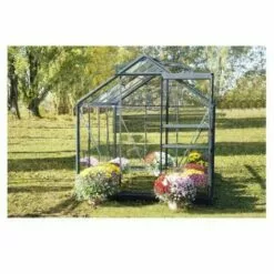 CHALET & JARDIN Serre De Jardin En Verre Trempé SEKURIT 4 Mm + Base - 5,8 M² -Serre de jardin Boutique 6306860 4