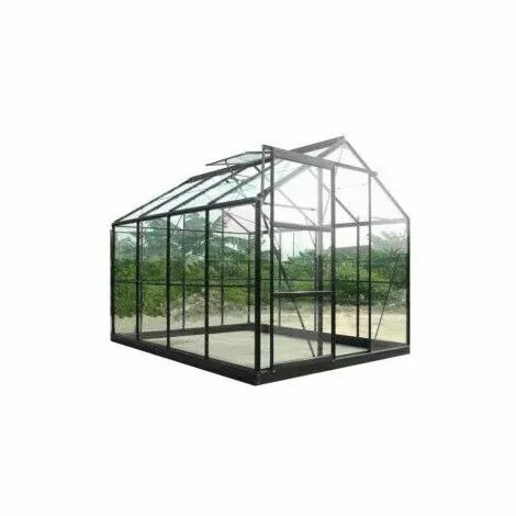 CHALET & JARDIN Serre De Jardin En Verre Trempé SEKURIT 4 Mm + Base - 8,9 M² 1 CHALET & JARDIN Serre De Jardin En Verre Trempé SEKURIT 4 Mm + Base - 8,9 M²