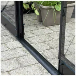 HALLS Serre De Jardin Garden Room Verre Trempé 12.90m², Couleur Noir, Base Sans Base - Noir -Serre de jardin Boutique 63225532 4