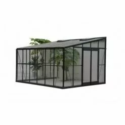 CHALET & JARDIN Serre En Verre Trempé 4 Mm JARDIN D'HIVER + Base - 11,5 M²