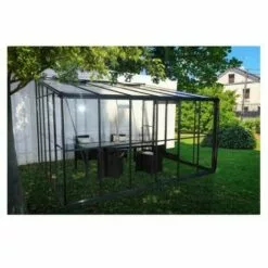 CHALET & JARDIN Serre En Verre Trempé 4 Mm JARDIN D'HIVER + Base - 11,5 M² 7 CHALET & JARDIN Serre En Verre Trempé 4 Mm JARDIN D'HIVER + Base - 11,5 M² -Serre de jardin Boutique 6332752 4