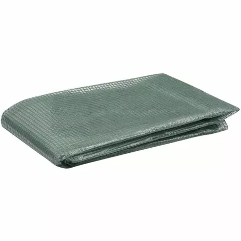 SUPERMARKET Couverture De Remplacement De Serre (0,5 M²) 50x100x190 Cm Vert 2 SUPERMARKET Couverture De Remplacement De Serre (0,5 M²) 50x100x190 Cm Vert – Image 2