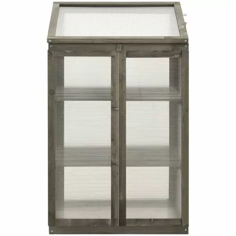 SUPERMARKET Serre 60x45x100 Cm Bois De Sapin SUHB-314849 3 SUPERMARKET Serre 60x45x100 Cm Bois De Sapin SUHB-314849 – Image 3