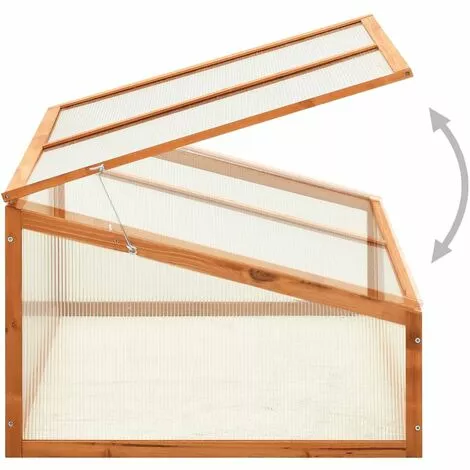 SUPERMARKET Serre 100x65x40 Cm Bois De Sapin SUHB-314850 4 SUPERMARKET Serre 100x65x40 Cm Bois De Sapin SUHB-314850 – Image 4