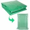 SWANEW Serre De Jardin PE Film Grillagé, Pour Jardin Et Balcon (100x50x150cm) - Vert