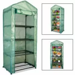 SWANEW Serre De Jardin, Fleurs Ou Légumes,70 X 50 X 160CM, Couverture Vert Translucide - Vert 8 SWANEW Serre De Jardin, Fleurs Ou Légumes,70 X 50 X 160CM, Couverture Vert Translucide - Vert -Serre de jardin Boutique 63736063 4