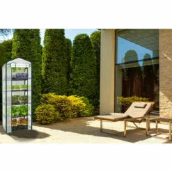 2DISTRIBUTION Serre Tunnel De Jardin Balcon 5 Niveaux 1.95 X 07 X 0.5 M -Serre de jardin Boutique 63776506 3