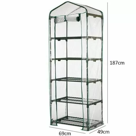 FOZIY PVC Couvercle, Serre De Jardin, Avec Bâche Amovible Balcon Terrasse Tente, Étanche Et Anti-UV, Pour Faire Pousser Et Protéger Plantes (Non Compris Le Support En Fer)vert,Fonepro 2 FOZIY PVC Couvercle, Serre De Jardin, Avec Bâche Amovible Balcon Terrasse Tente, Étanche Et Anti-UV, Pour Faire Pousser Et Protéger Plantes (Non Compris Le Support En Fer)vert,Fonepro – Image 2