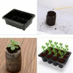 HKLFFJA Willkey Lot De 5 Bac à Semis, Mini Serre Pour Semis, Plateaux De Culture Avec Couvercle, Propagateur Jardin Pour Démarrage Et Croissance Semence, Germination Serre Durables - 60 Cellules -Serre de jardin Boutique 63868840 3