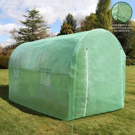 MONSTER SHOP Serre De Jardin Polytunnel Fenêtres Portes Galvanisés Couverture En PE Cadre En Métal Extérieur Plantes Diamètre 19mm | 3m X 2m - Vert 1 MONSTER SHOP Serre De Jardin Polytunnel Fenêtres Portes Galvanisés Couverture En PE Cadre En Métal Extérieur Plantes Diamètre 19mm | 3m X 2m - Vert