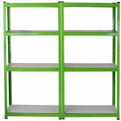 MONSTER SHOP Serre De Jardin Avec Base & Étagères 1.9mx1.2m - Vert -Serre de jardin Boutique 64910118 4