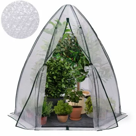 IDMARKET Serre D'hivernage Dôme Bâche Bulle 160 X 160 X 180 CM Maxi Chaleur 2 IDMARKET Serre D'hivernage Dôme Bâche Bulle 160 X 160 X 180 CM Maxi Chaleur – Image 2