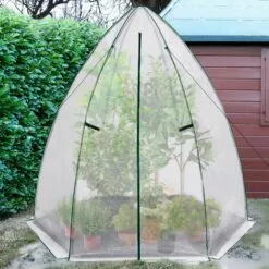 IDMARKET Serre D'hivernage Dôme Maxi Format 250 X 250 X 200 CM -Serre de jardin Boutique 65598734 4