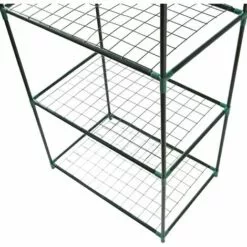 MONSTER SHOP Mini Serre à 4 étagère Avec Couverture En PVC | MonsterShop - Vert -Serre de jardin Boutique 65855115 3