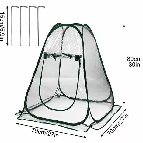 Mini Pop Up Serre, Serre De Jardin Balcon, Mini-Tente De Serre, Serres De Culture En PVC De Intérieur Ou Extérieur, Tente Fleur Abri Pour Plantes De Jardin 70 X 70 X 80 Cm 1 Pièce 13Treize 3 Mini Pop Up Serre, Serre De Jardin Balcon, Mini-Tente De Serre, Serres De Culture En PVC De Intérieur Ou Extérieur, Tente Fleur Abri Pour Plantes De Jardin 70 X 70 X 80 Cm 1 Pièce 13Treize – Image 3