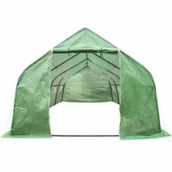 TECTAKE Serre Tunnel De Jardin 18 M² Avec 1 Bâche En Polyéthylène Vert - Vert 7 TECTAKE Serre Tunnel De Jardin 18 M² Avec 1 Bâche En Polyéthylène Vert - Vert -Serre de jardin Boutique 66849966 3
