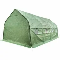 TECTAKE Serre Tunnel De Jardin 18 M² Avec 1 Bâche En Polyéthylène Vert - Vert 8 TECTAKE Serre Tunnel De Jardin 18 M² Avec 1 Bâche En Polyéthylène Vert - Vert -Serre de jardin Boutique 66849966 4