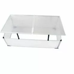 LES TENDANCES Serre Froide à 2 Couvercles 110x55x41 Cm -Serre de jardin Boutique 66897734 3