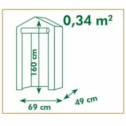 LES TENDANCES Nature Serre 69x49x160 Cm 6 LES TENDANCES Nature Serre 69x49x160 Cm -Serre de jardin Boutique 66897784 3