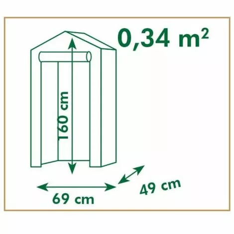 LES TENDANCES Nature Serre 69x49x160 Cm 3 LES TENDANCES Nature Serre 69x49x160 Cm – Image 3