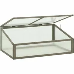 LES TENDANCES Serre 100x65x40 Cm Bois De Sapin -Serre de jardin Boutique 66898485 4