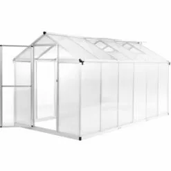 LES TENDANCES Serre Aluminium 362x190x195 Cm 13,41 M³