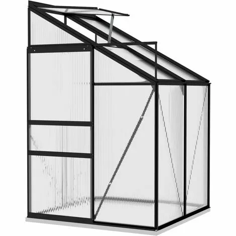 LES TENDANCES Serre Anthracite Aluminium 2,7 M³ 3 LES TENDANCES Serre Anthracite Aluminium 2,7 M³ – Image 3