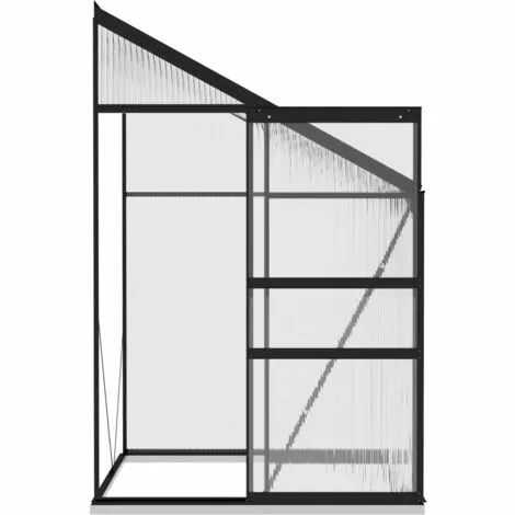 LES TENDANCES Serre Anthracite Aluminium 2,7 M³ 5 LES TENDANCES Serre Anthracite Aluminium 2,7 M³ – Image 5