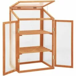 LES TENDANCES Serre 60x45x100 Cm Bois De Sapin -Serre de jardin Boutique 66924315 4