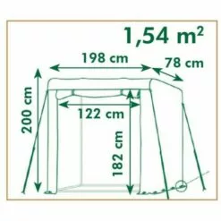 LES TENDANCES Nature Serre à Tomates 198x78x200 Cm 6 LES TENDANCES Nature Serre à Tomates 198x78x200 Cm -Serre de jardin Boutique 66924950 3