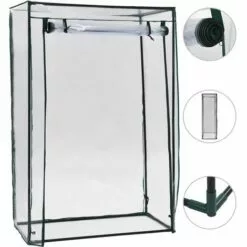 LES TENDANCES Serre à Tomates 102x52x150 Cm