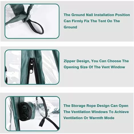 YIENJAOY Mini Serre Et Serre De Balcon, AGILITY Mini Pop Up Serre, Serre De Jardin Balcon, Mini-Tente De Serre, Serres De Culture En PVC De Intérieur Ou Extérieur, Tente Fleur Abri Pour Plantes De Jardin 70 X 70 X 80 Cm 3 YIENJAOY Mini Serre Et Serre De Balcon, AGILITY Mini Pop Up Serre, Serre De Jardin Balcon, Mini-Tente De Serre, Serres De Culture En PVC De Intérieur Ou Extérieur, Tente Fleur Abri Pour Plantes De Jardin 70 X 70 X 80 Cm – Image 3