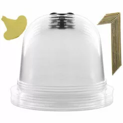 OYLDA 6 Packs De Couvercles De Cloche En Plastique Pour Protéger Les Plantes De L'humidité, 10" De Diamètre X 7,5" De Hauteur, Mini-serre
