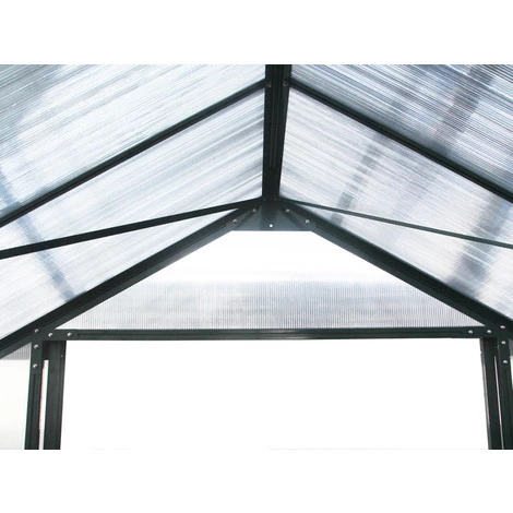 HABITAT ET JARDIN Serre Jardin Polycarbonate "Dahlia" - 9,24 M² - Vert Sapin 4 HABITAT ET JARDIN Serre Jardin Polycarbonate "Dahlia" - 9,24 M² - Vert Sapin – Image 4