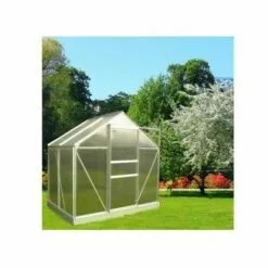 LA MAISON DU JARDIN Serre En Polycarbonate Alvéolaire De Jardin 126 - 7,3 M² - Avec Base -Serre de jardin Boutique 9743801 4